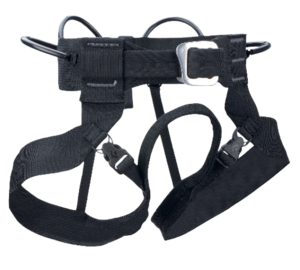 Straps on minimum comfort harnesses are a lot slimmer and lightweight looking with fewer buckles. 